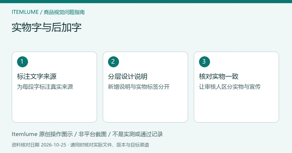 三步核对图：标注文字来源；分层设计说明；核对实物一致。